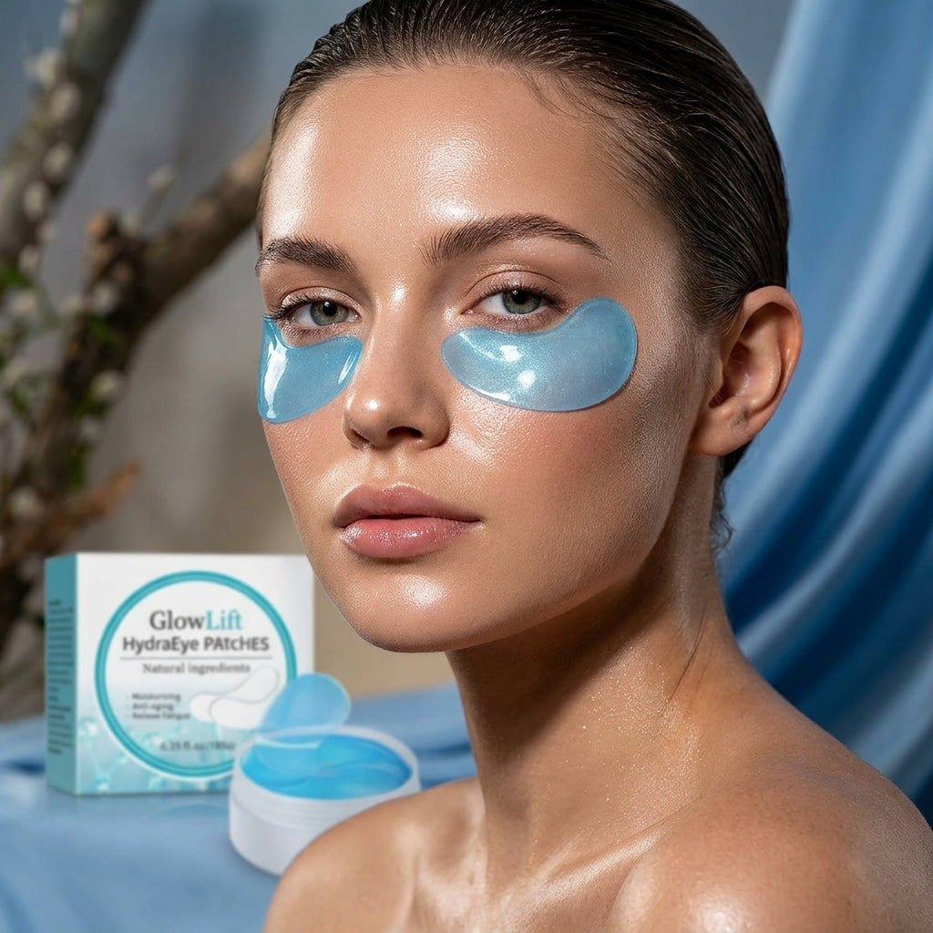 GlowLift HydraEye Patches — Hyaluronic Acid Under-Eye Gel Masks (60pcs)
